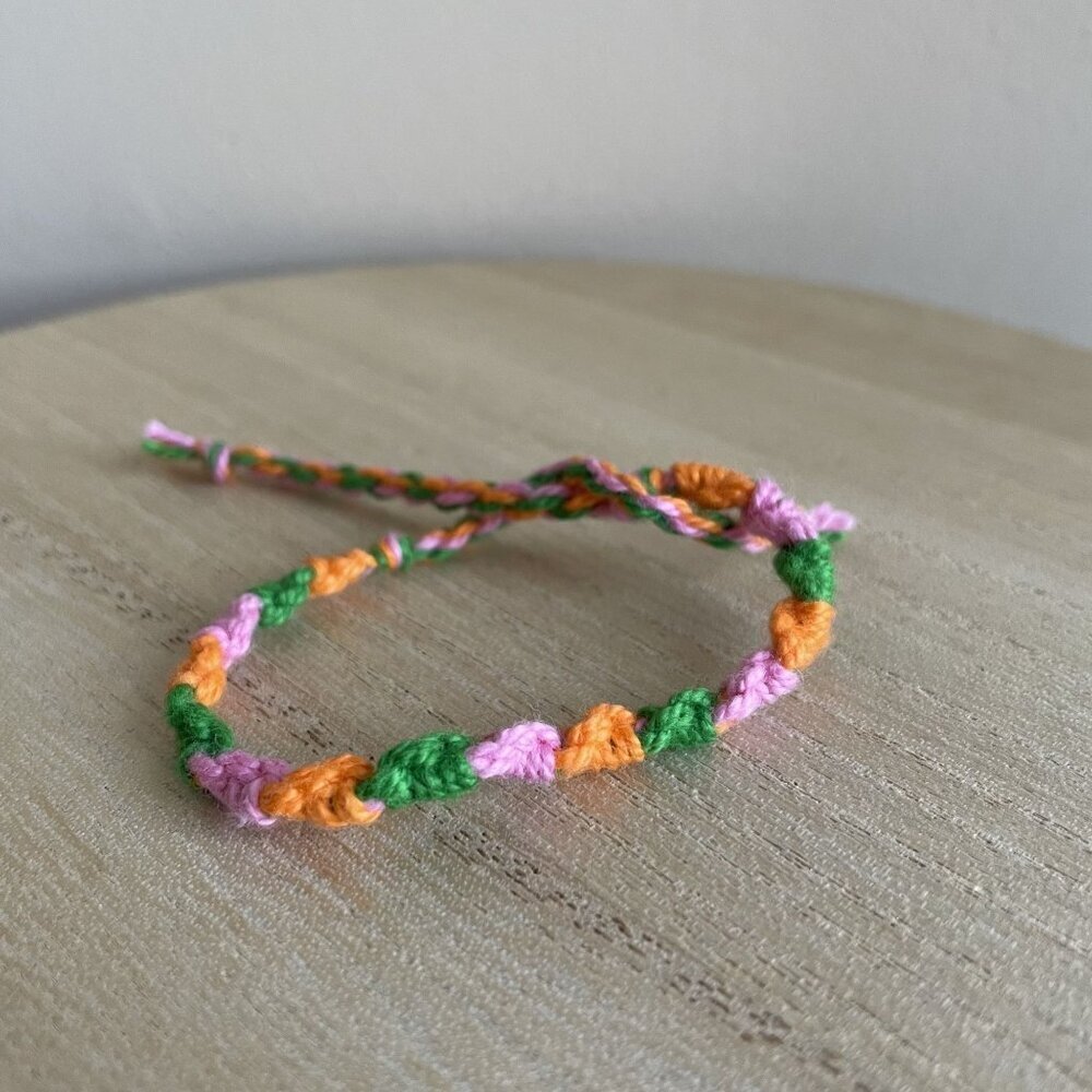Connie Bracelet, anklet, trendy, comfortable, tie, embroidery thread, woven, gif